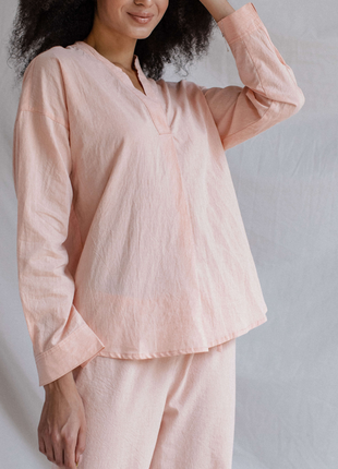 WOMEN'S PAJAMA SET – PASTEL PINK7 photo