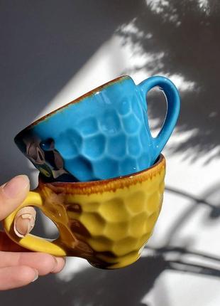 Tea set blue-yellow2 photo
