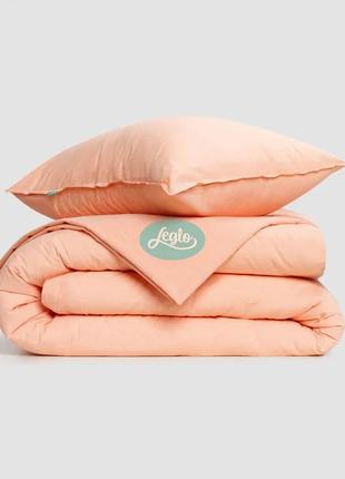LEGLO APRICOT BOILED COTTON LINEN SET  Euro-maxi2 photo