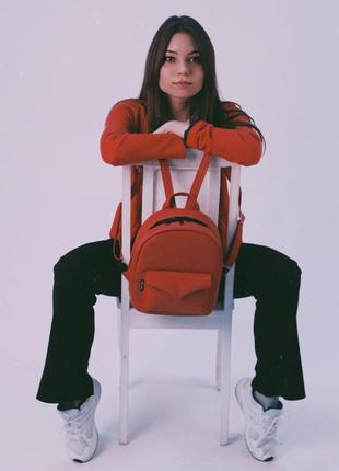 Red backpack "Konvert"2 photo