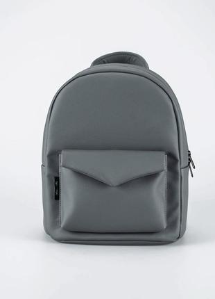 Dark gray backpack "Konvert"1 photo