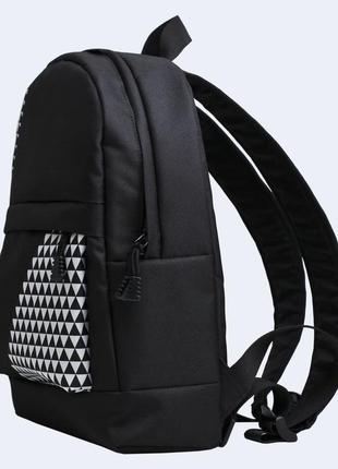 Black backpack with mini triangles2 photo