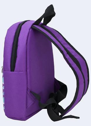 Children's purple backpack with unicorns2 photo
