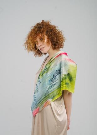 Silk scarf "Poppies"