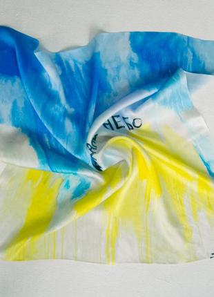 Silk scarf "Sky"3 photo