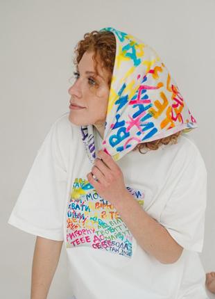 Silk scarf "Future"3 photo
