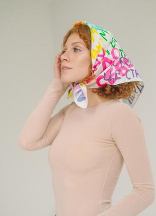 Silk scarf "Future"5 photo