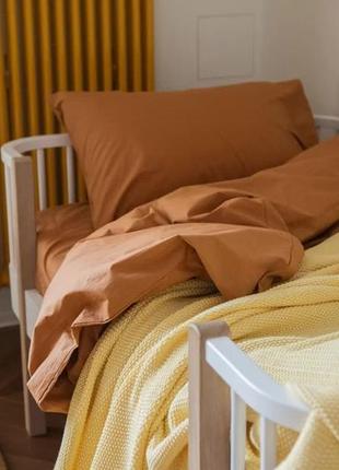 Cotton percale BASIC "Desert sun"