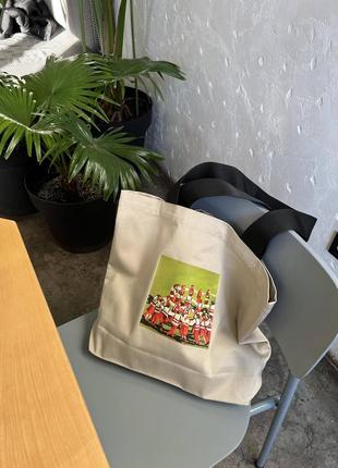 Shopper Bag with Ukrainian print VDOKH8 photo