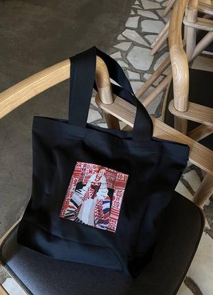 Shopper Bag with Ukrainian print VDOKH9 photo