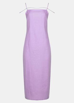 Dress with shoulder strap “Charlotte” lilac2 photo