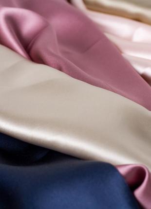Elegant silk - pillowcases for healthy sleep "Deep blue"2 photo