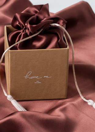 Elegant silk - pillowcases for healthy sleep "Tiramisu"