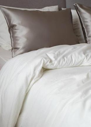 Elegant silk - pillowcases for healthy sleep "Grey"7 photo