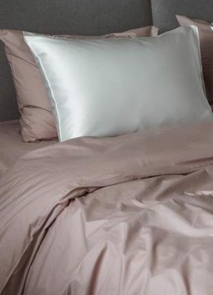 Elegant silk - pillowcases for healthy sleep "Lactic"6 photo
