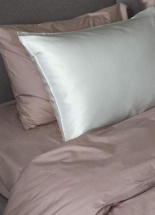 Elegant silk - pillowcases for healthy sleep "Lactic"8 photo