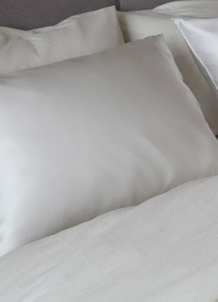 Elegant silk - pillowcases for healthy sleep "Lactic"3 photo