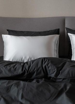 Elegant silk - pillowcases for healthy sleep "White"4 photo