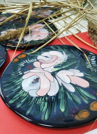 Ceramic plate Rose3 photo