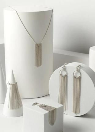 NECKLACE WATERFALL STERLING SILVER 9253 photo
