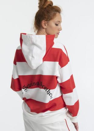 hoodie Red and White2 photo
