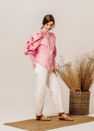 Women's blouse "Rosetta" pink2 photo