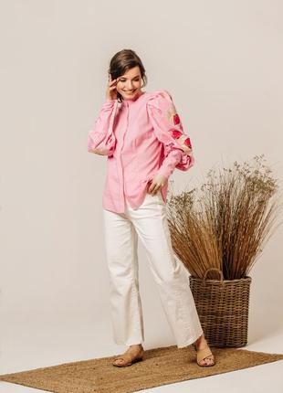 Women's blouse "Rosetta" pink3 photo