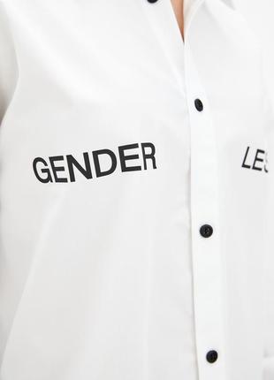 OVERSIZED WHITE SHIRT 'GENDER LESS'2 photo