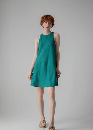 Linen mini dress