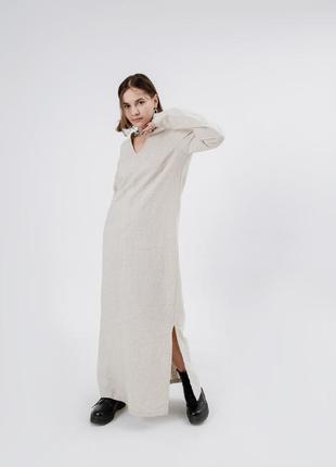 Maxi dress made of linen and cotton1 photo