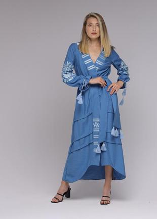 Women's dress "Otamansha" blue2 photo