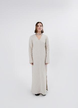 Maxi dress made of linen and cotton6 photo