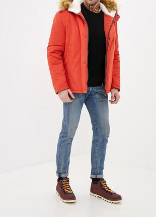 Winter men's parka DASTI Mont Blanc City Orange3 photo