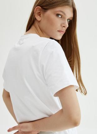 WHITE BASIC WOMAN T-SHIRT | COTTON 230 GSM | Relaxed-fit & Regular-fit classic t-shirt