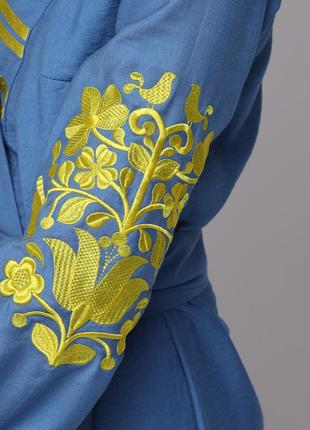 Women's dress "Otamansha" yellow-blue7 photo