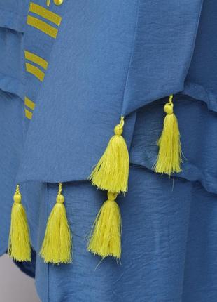 Women's dress "Otamansha" yellow-blue8 photo