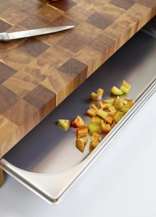 Oak cutting board with tray 60*34 cm2 photo