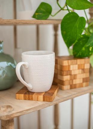 Oak & Ash coaster 10*10 cm3 photo
