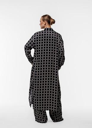 Women's checkered dress-shirt black5 photo