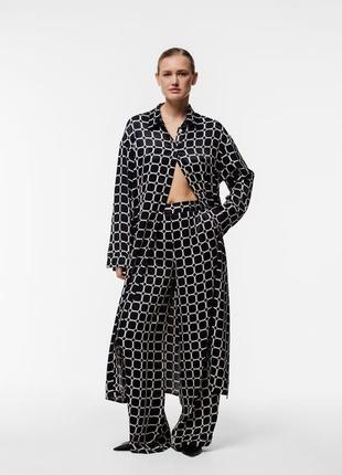 Women's checkered dress-shirt black2 photo