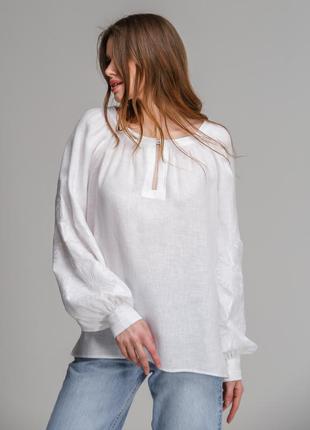 Women's blouse "Malva" white4 photo