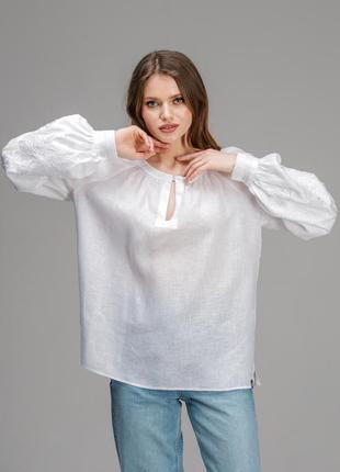 Women's blouse "Malva" white3 photo