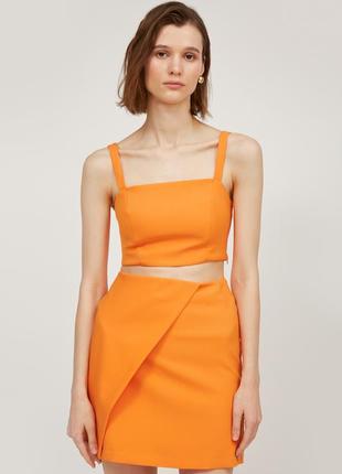 Orange short skirt4 photo