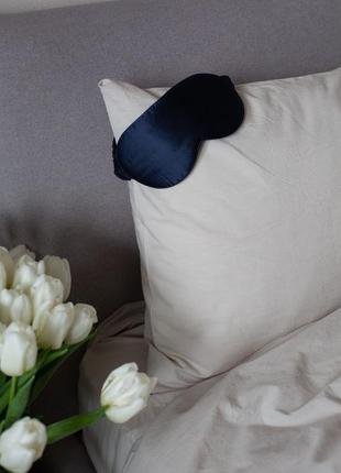 Silk sleep mask "Blue"5 photo