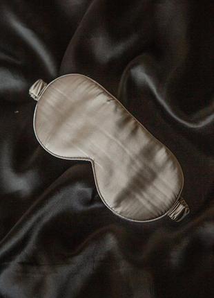 Silk sleep mask "Grey"7 photo