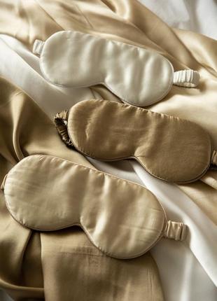 Silk sleep mask "Gold"7 photo
