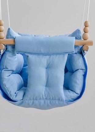Fabric hanging children's swing from Infancy "Gallet blue4 photo