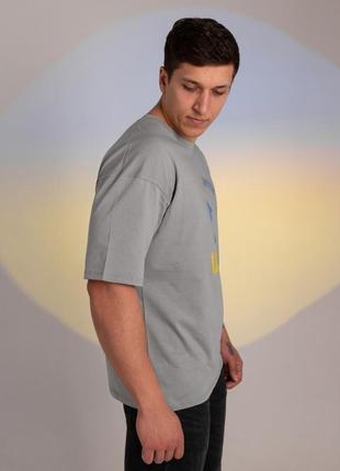 T-shirt oversize BEZET Stand grey6 photo