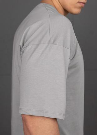 T-shirt oversize BEZET Stand grey7 photo