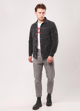 Men's denim jacket with DASTI Vidven embroidery2 photo